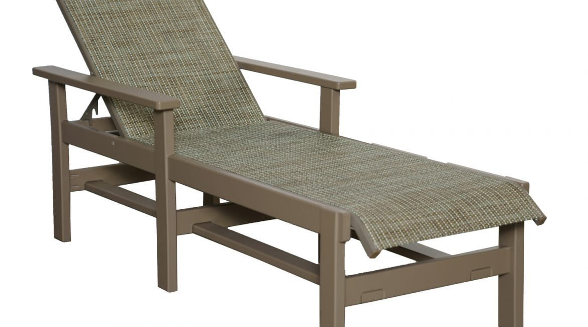 Arm Chaise Lounge — Beach House Patio Furniture
