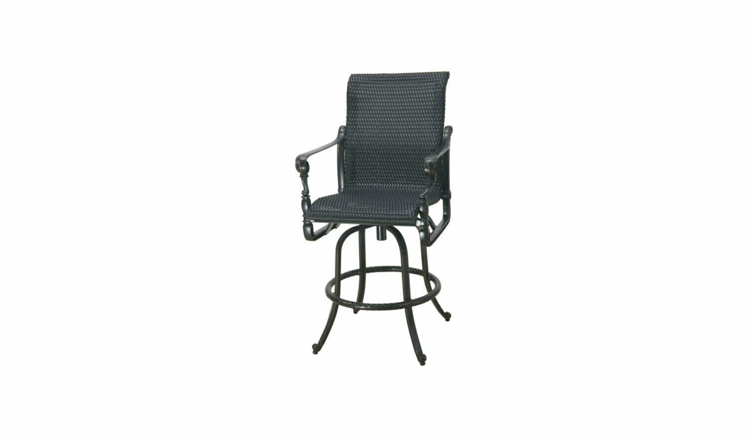 Woven Swivel Bar Chair 26" x 23" x 46"