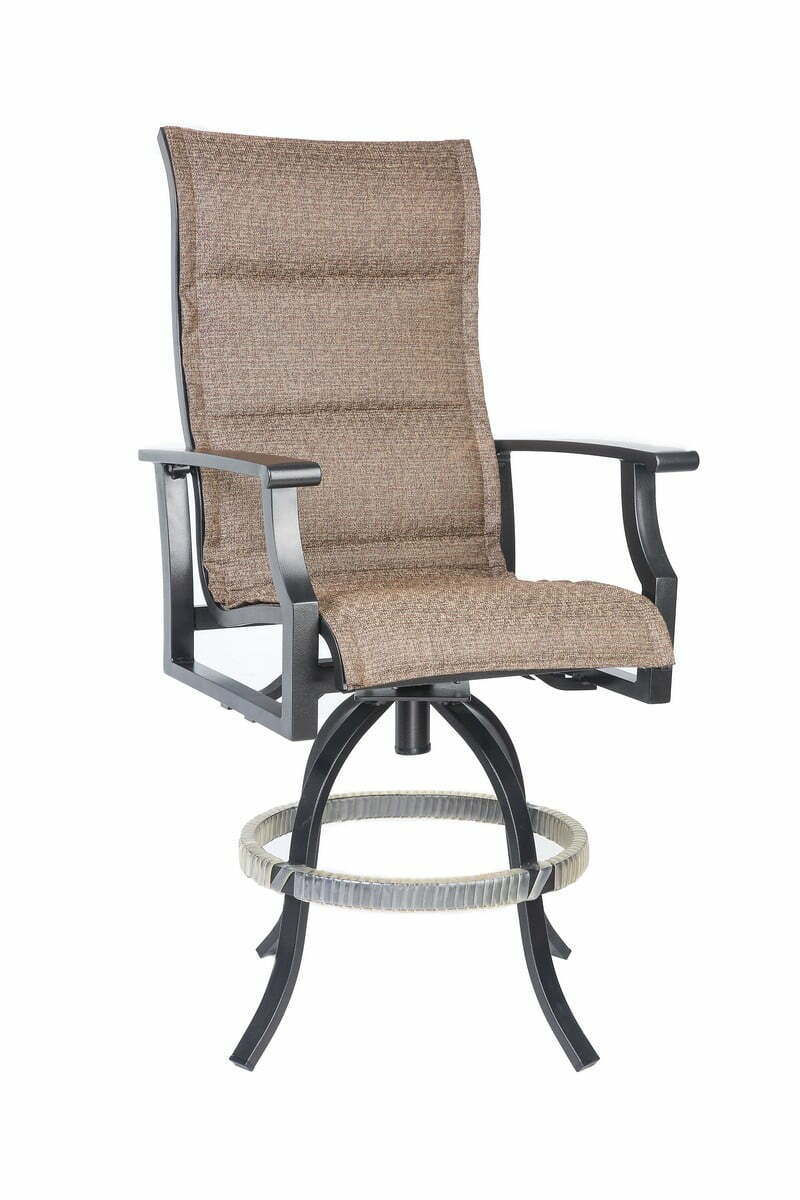Counter Height Padded SLing Chair — Beach House Patio Furniture