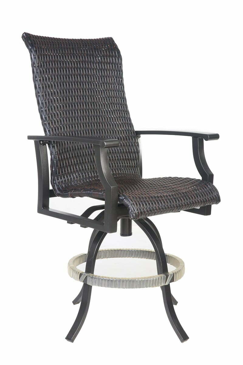 Counter Height Wicker Chair — Beach House Patio Furniture