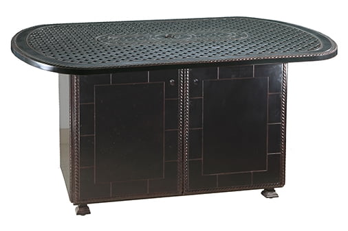 Grand Terrace Collection - 52"x 72" Counter Height Fire Table