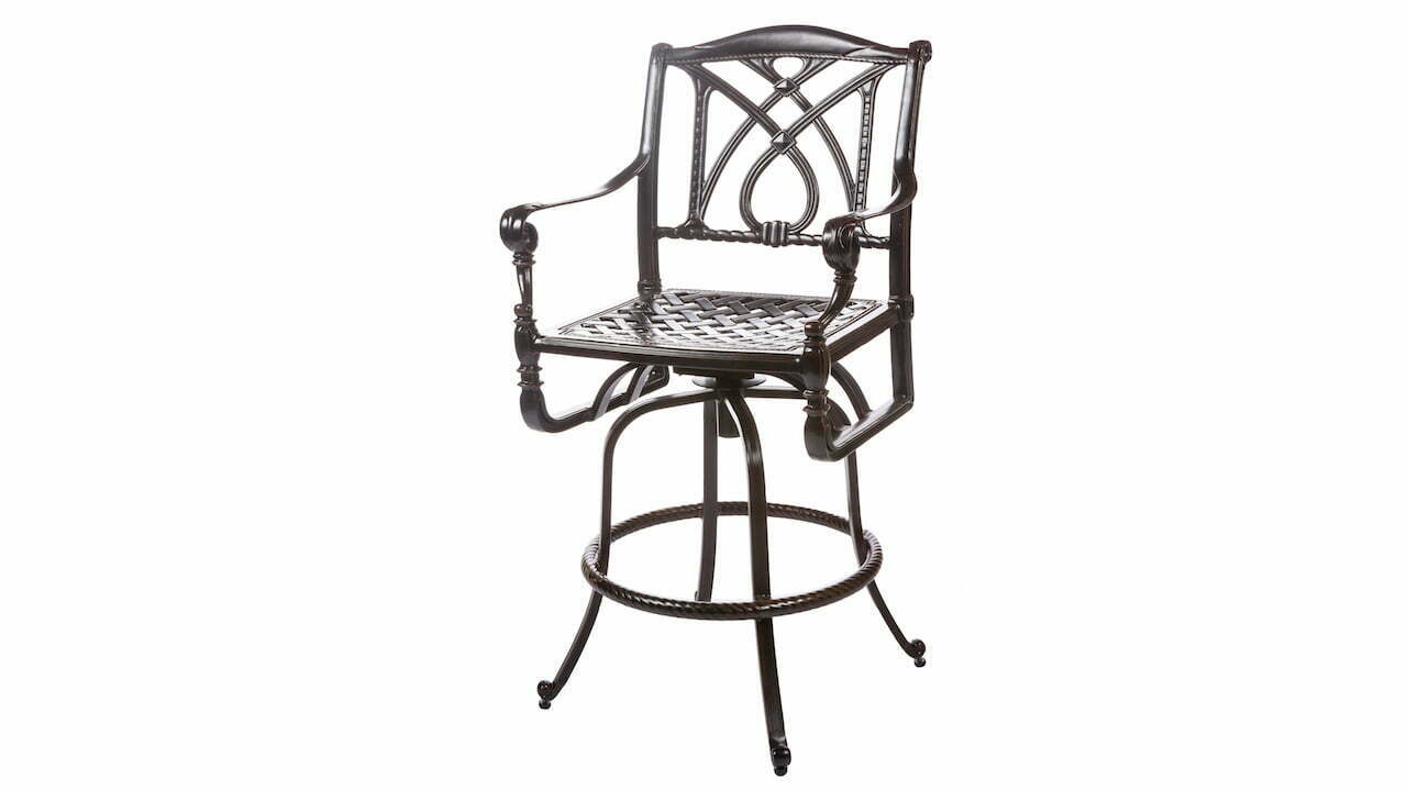 Grand Terrace Collection- Arm Swivel Bar Chair 26" x 23" x 46"