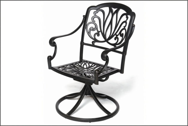 Biscayne Collection - Swivel Dining Chair (Cushion optional) 24" x 25" x 36"