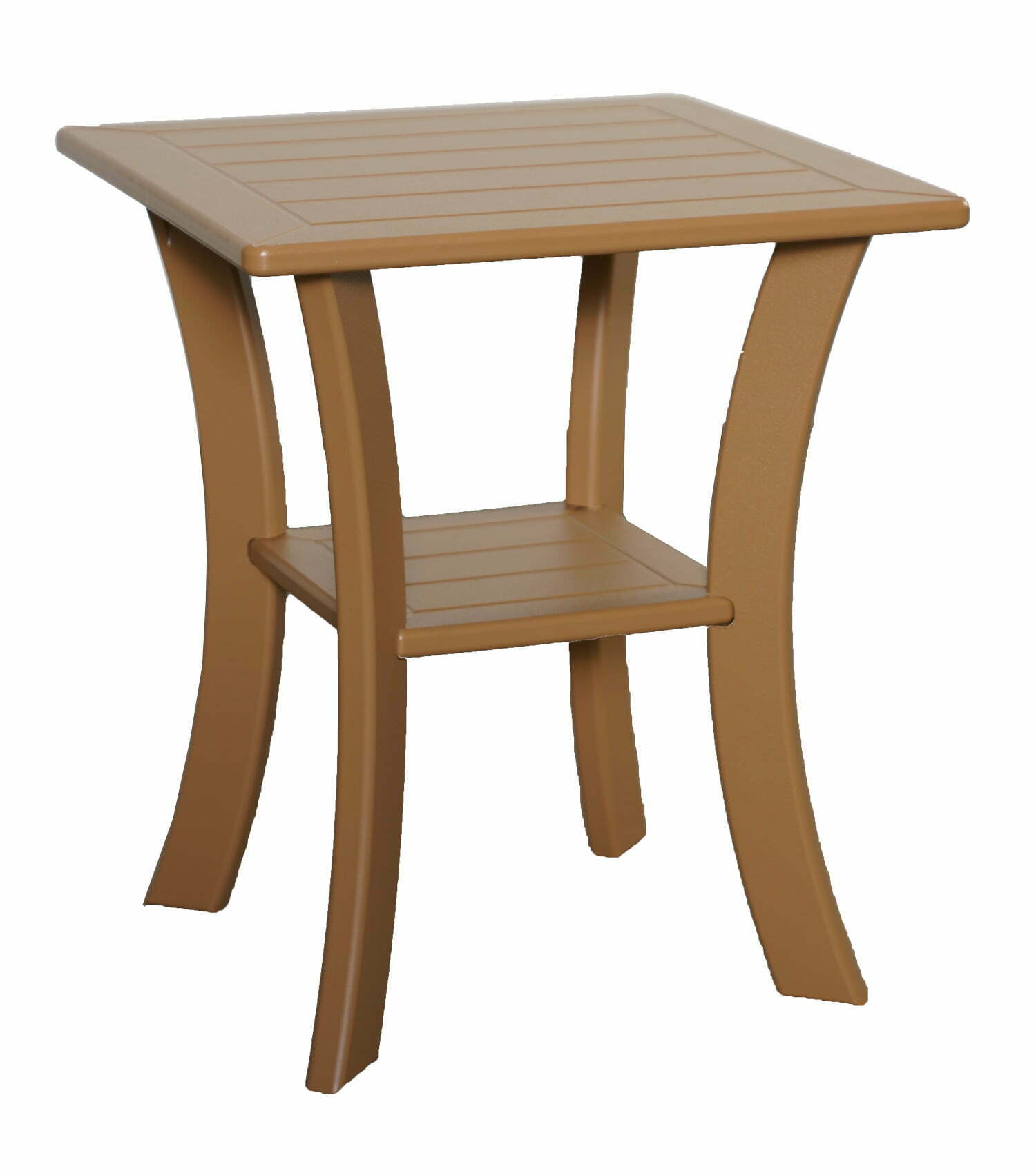 Square Side Table In Cedar — Beach House Patio Furniture