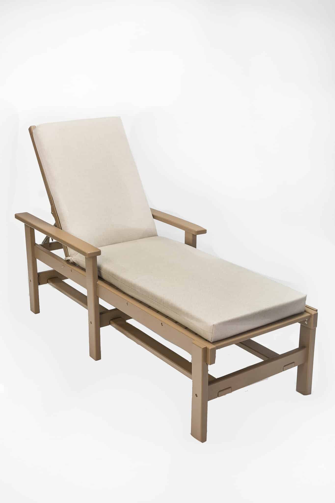 HOPETOWN ARM CHAISE With Cushion 27″ X 78″ X 43″ Scaled — Beach House Patio Furniture