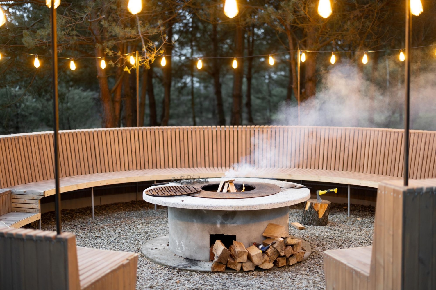 patio fire table