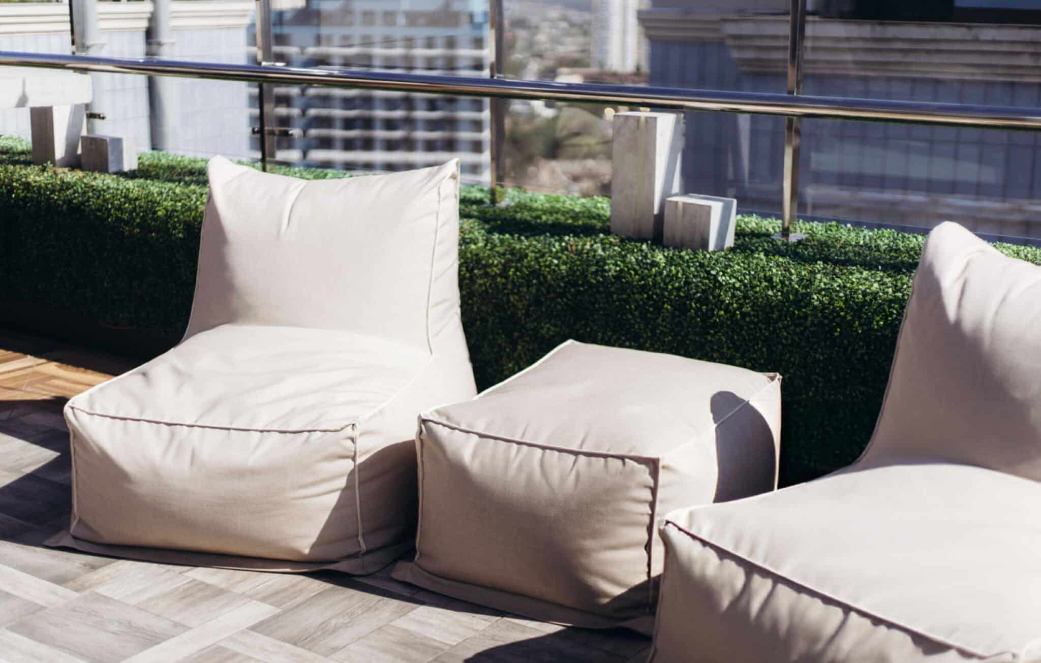 polyester ottoman