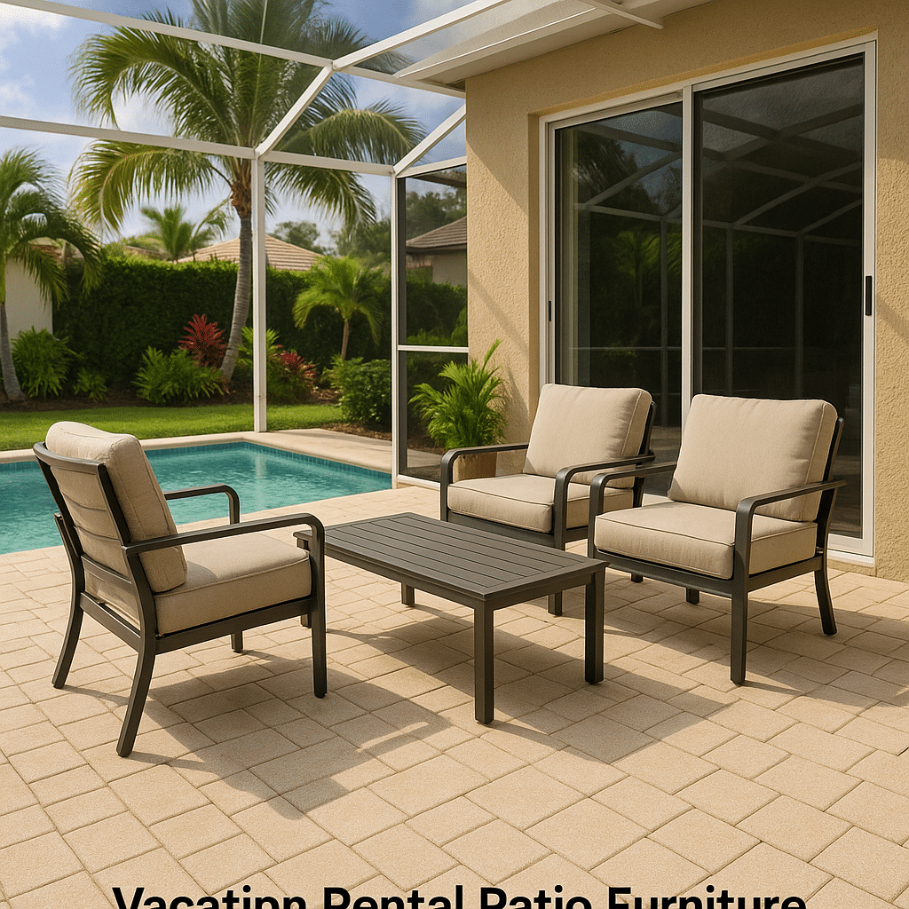 Vacation Rental Patio Furniture for a Palm Beach County outdoor patio
