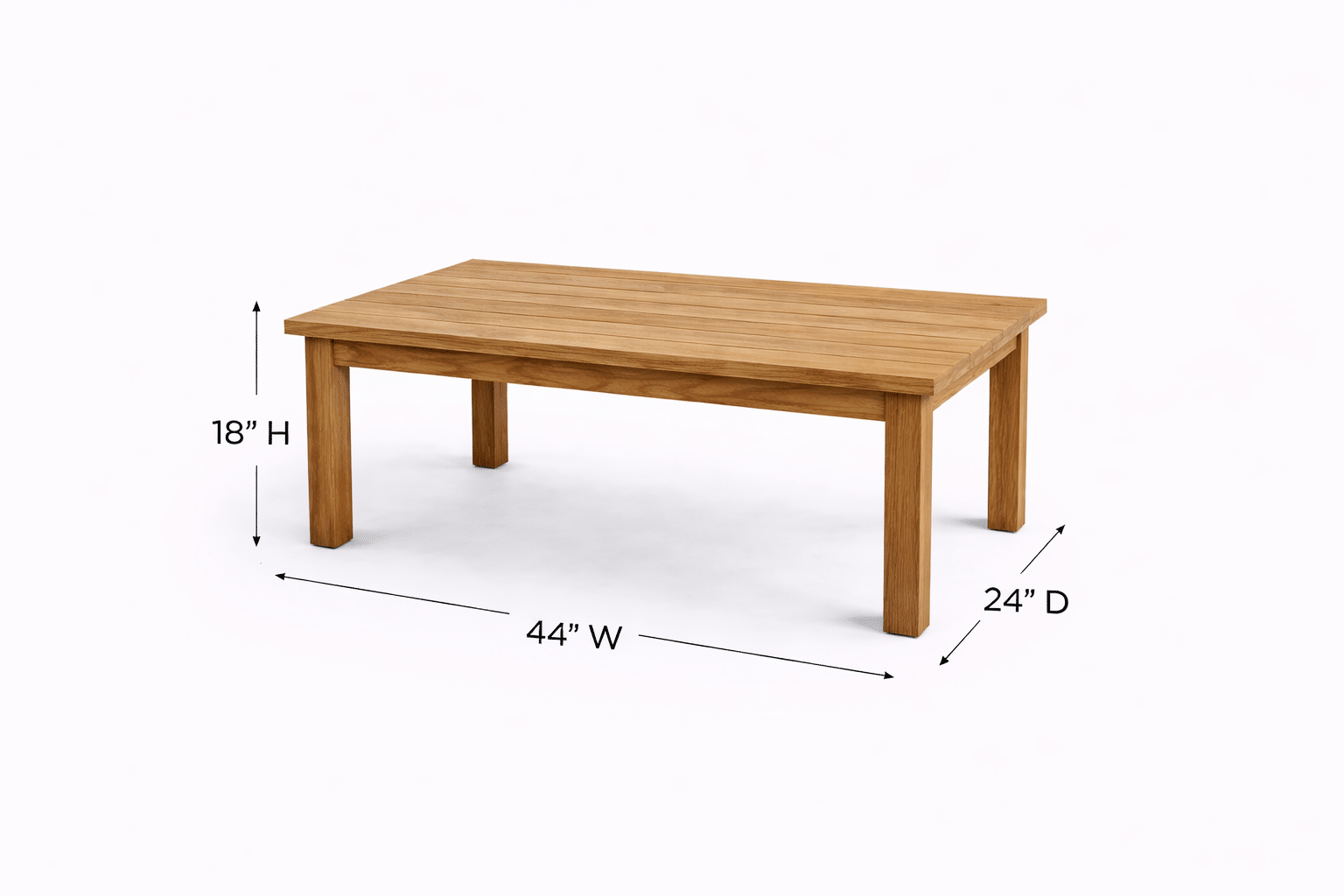 Teak Rectangle Coffee Table, teak outdoor furniture